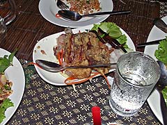 Fried fish at Vientiane Kitchen