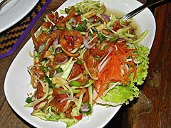 Green mango salad with dried shrimp